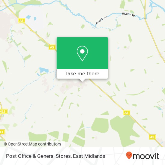 Post Office & General Stores map