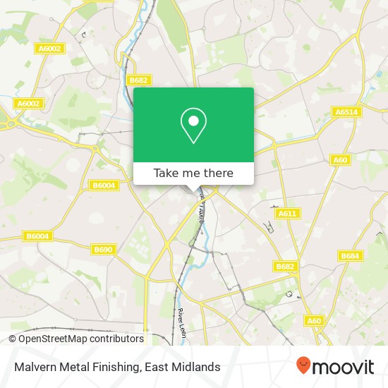 Malvern Metal Finishing map