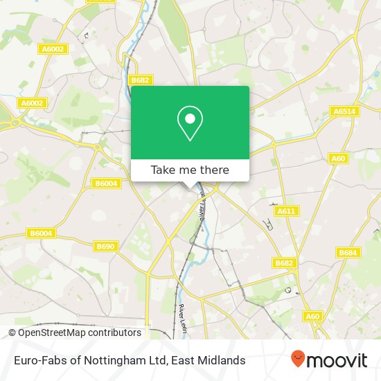 Euro-Fabs of Nottingham Ltd map