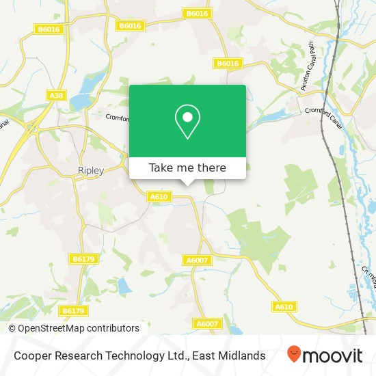 Cooper Research Technology Ltd. map