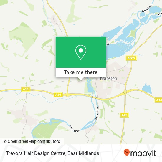 Trevors Hair Design Centre map