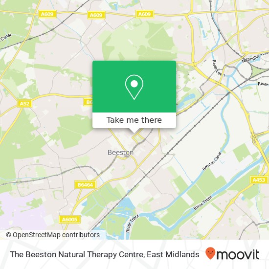 The Beeston Natural Therapy Centre map