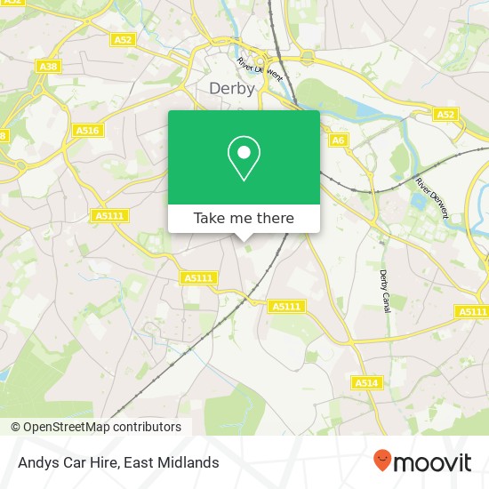 Andys Car Hire map