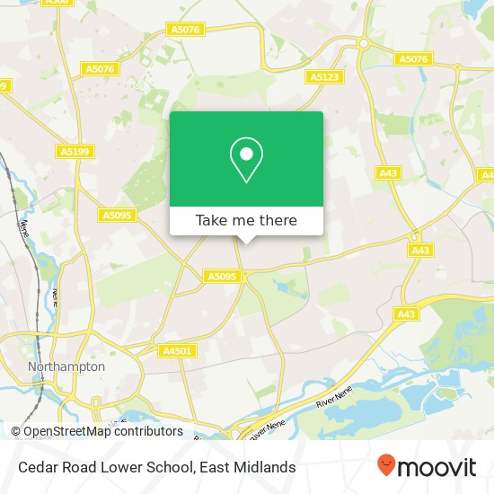 Cedar Road Lower School map