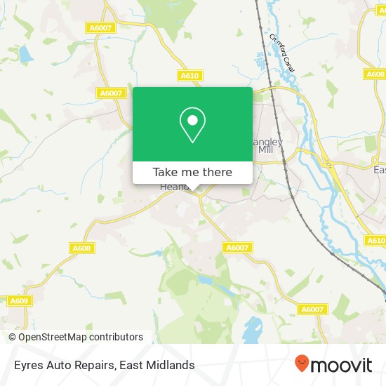 Eyres Auto Repairs map