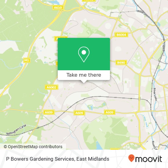 P Bowers Gardening Services map
