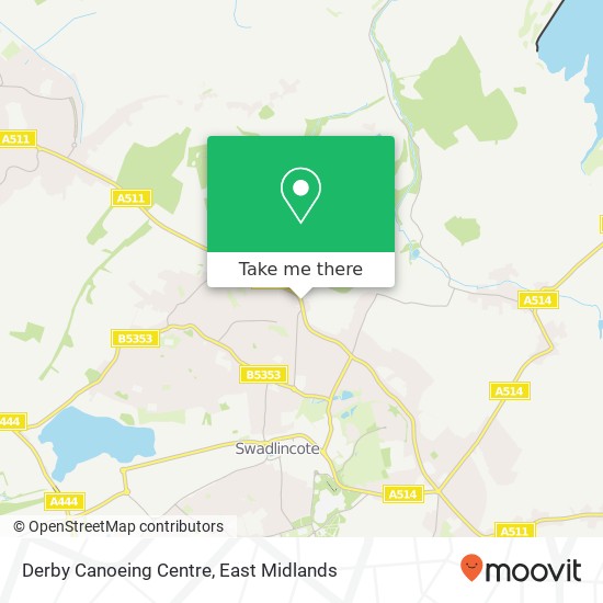 Derby Canoeing Centre map