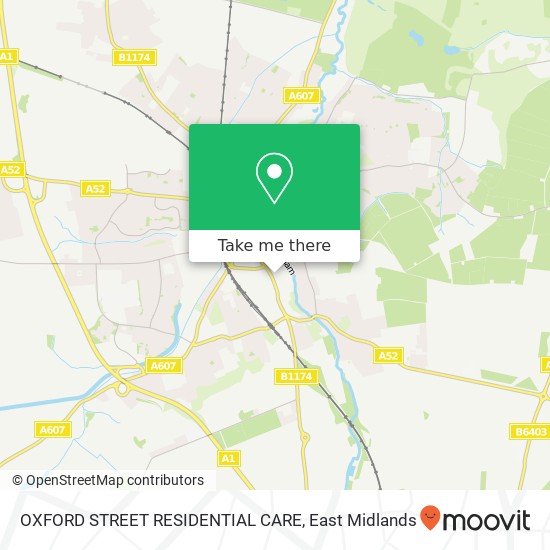 OXFORD STREET RESIDENTIAL CARE map