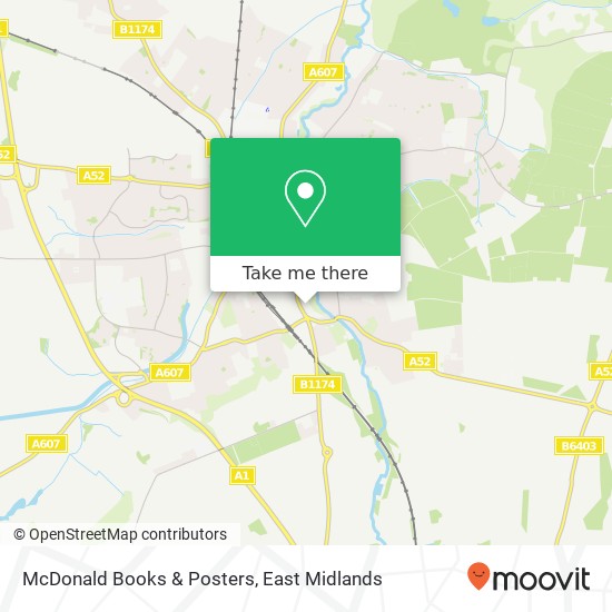 McDonald Books & Posters map