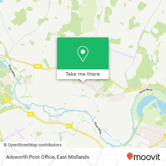 Ailsworth Post Office map