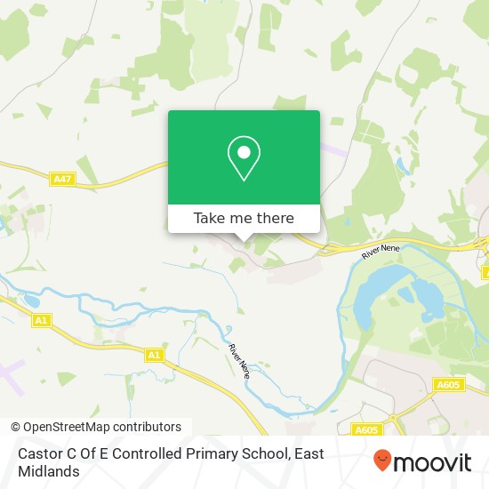 Castor C Of E Controlled Primary School map
