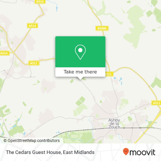 The Cedars Guest House map