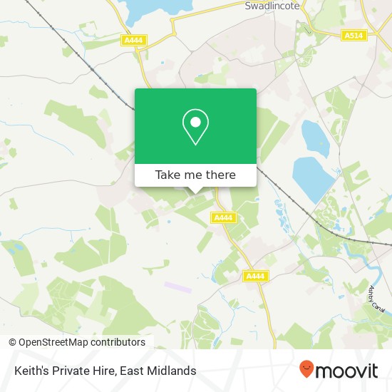 Keith's Private Hire map