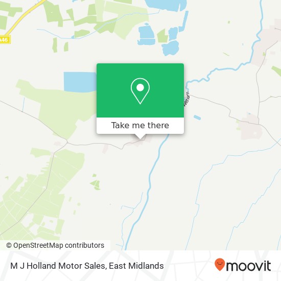 M J Holland Motor Sales map