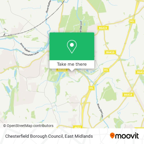 Chesterfield Borough Council map