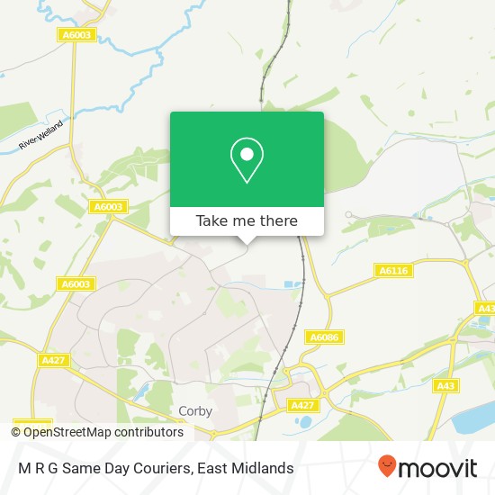 M R G Same Day Couriers map