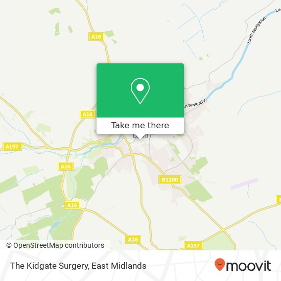 The Kidgate Surgery map