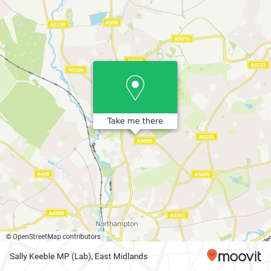 Sally Keeble MP (Lab) map