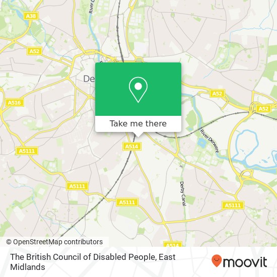 The British Council of Disabled People map