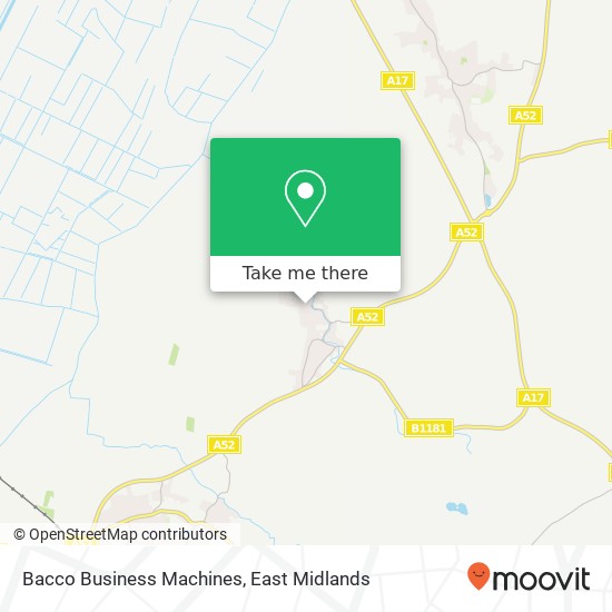 Bacco Business Machines map