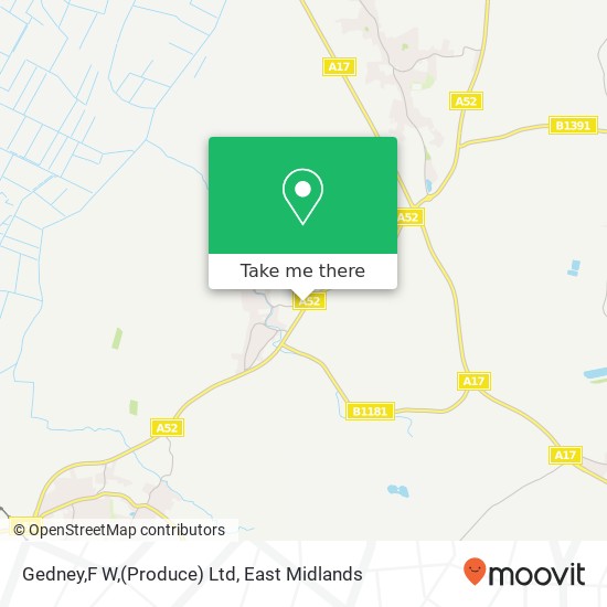 Gedney,F W,(Produce) Ltd map