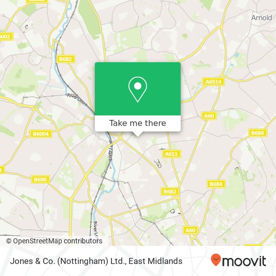 Jones & Co. (Nottingham) Ltd. map