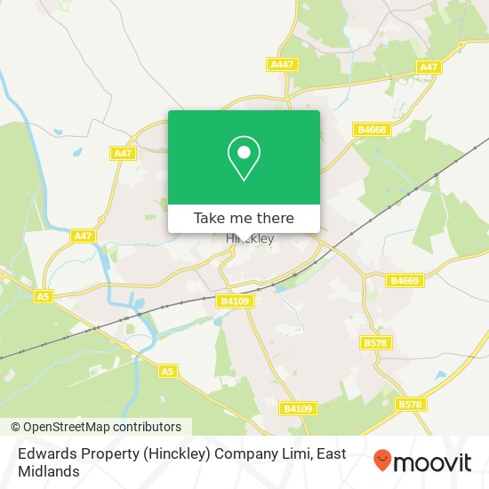 Edwards Property (Hinckley) Company Limi map