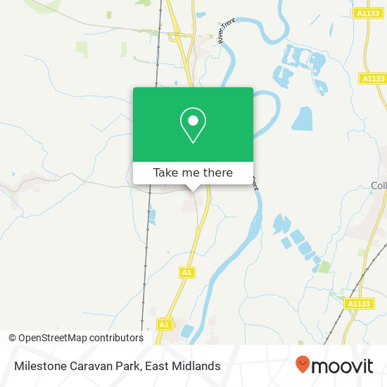 Milestone Caravan Park map