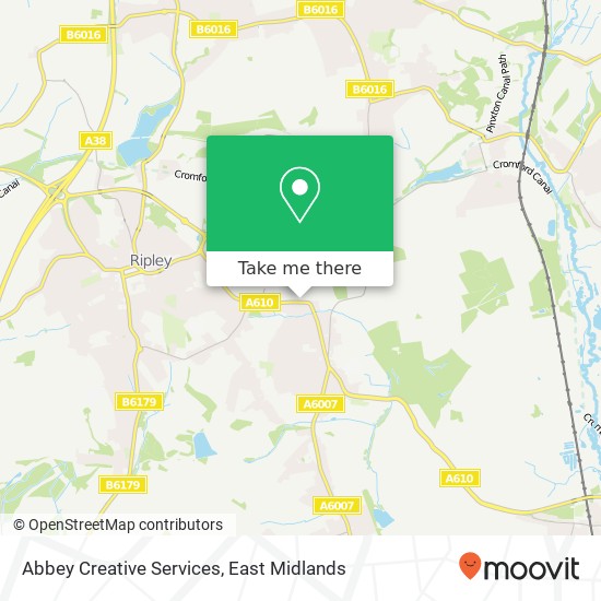 Abbey Creative Services map