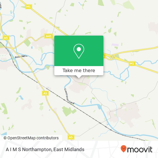 A I M S Northampton map