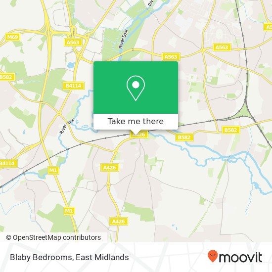 Blaby Bedrooms map