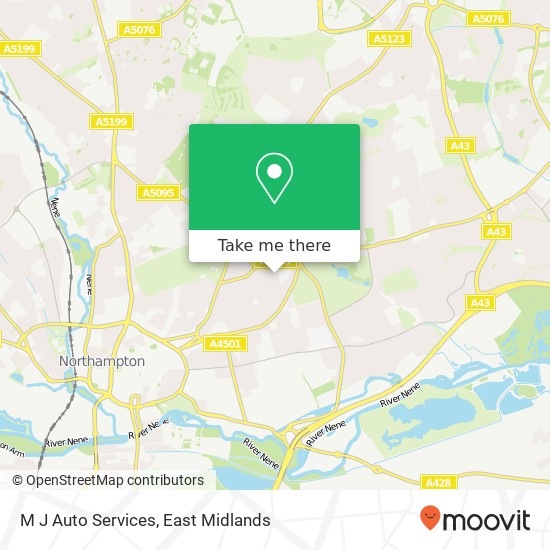 M J Auto Services map