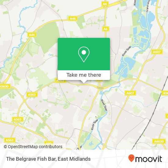 The Belgrave Fish Bar map