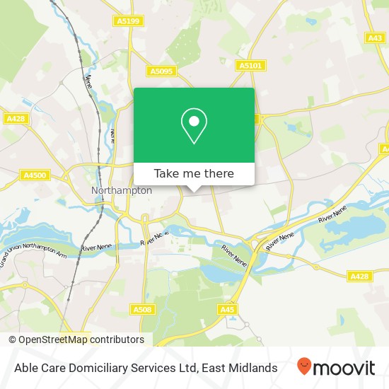 Able Care Domiciliary Services Ltd map