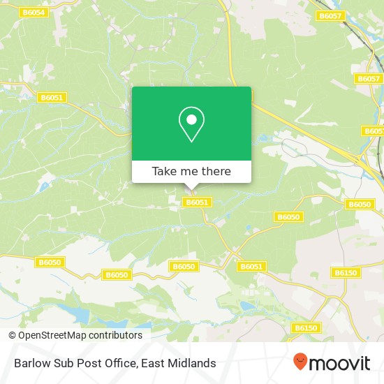 Barlow Sub Post Office map