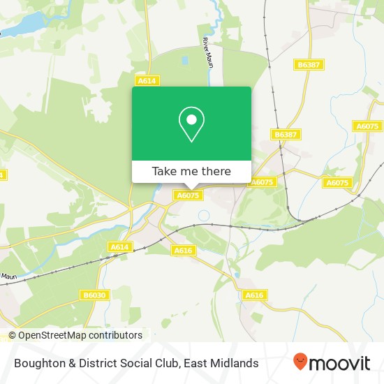 Boughton & District Social Club map