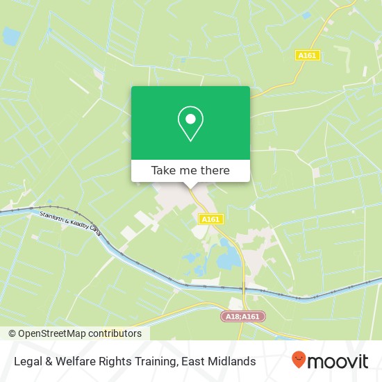 Legal & Welfare Rights Training map