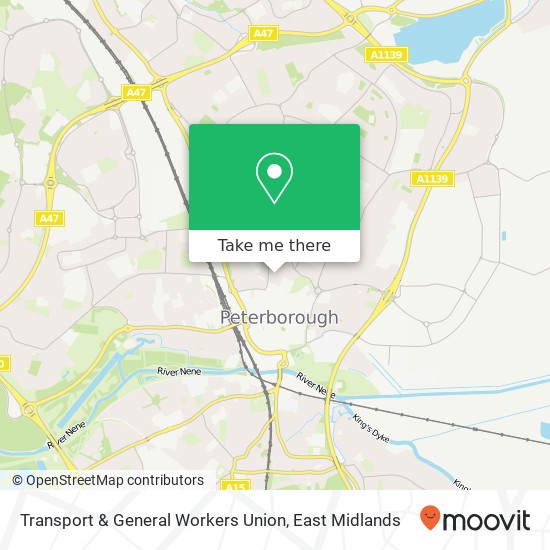 Transport & General Workers Union map