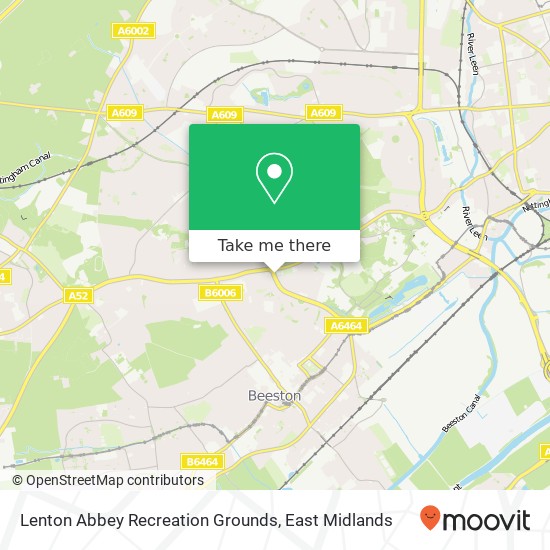 Lenton Abbey Recreation Grounds map