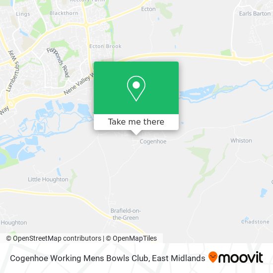 Cogenhoe Working Mens Bowls Club map