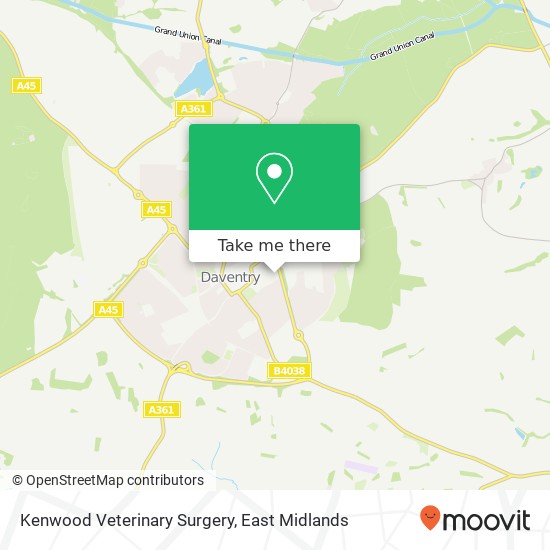 Kenwood Veterinary Surgery map