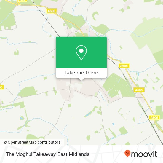 The Moghul Takeaway map