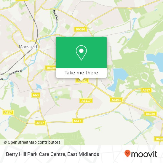 Berry Hill Park Care Centre map