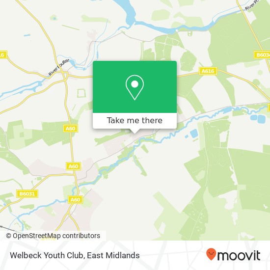 Welbeck Youth Club map