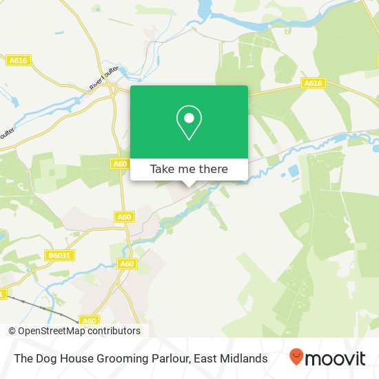 The Dog House Grooming Parlour map