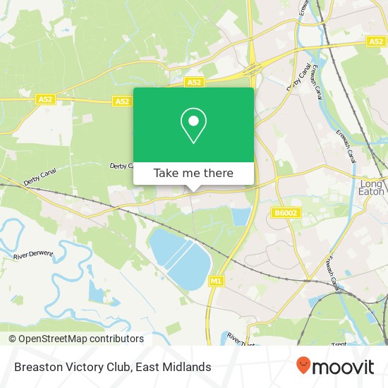 Breaston Victory Club map