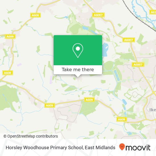 Horsley Woodhouse Primary School map