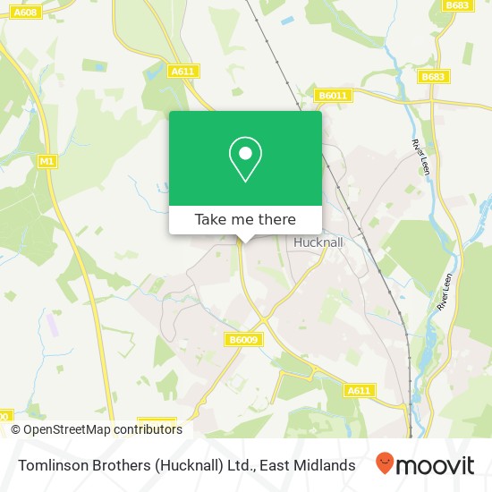 Tomlinson Brothers (Hucknall) Ltd. map