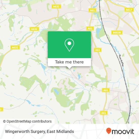 Wingerworth Surgery map