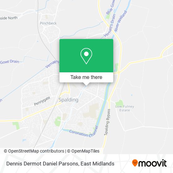 Dennis Dermot Daniel Parsons map